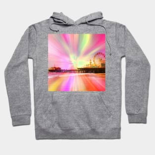 Pink Explosion Santa Monica Pier Hoodie